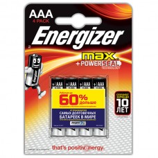 Батарейки Energizer Max AAA, упаковка 4шт