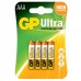 Батарейки GP Ultra AAA, упаковка 4шт