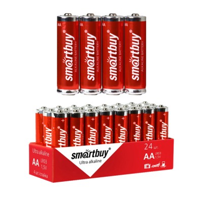 Батарейки Smartbuy AA, упаковка 24шт