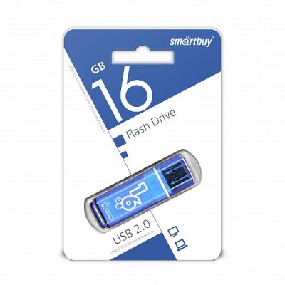 USB Flash SmartBuy 16Gb Glossy series Blue