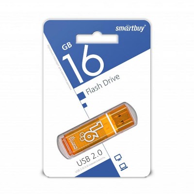 USB Flash SmartBuy 16Gb Glossy series Orange