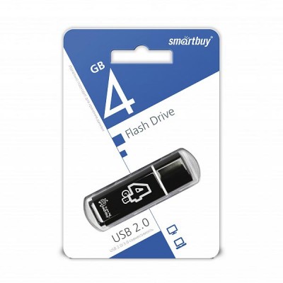 USB Flash SmartBuy 4Gb Glossy series Black