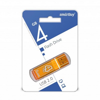 USB Flash SmartBuy 4Gb Glossy series Orange