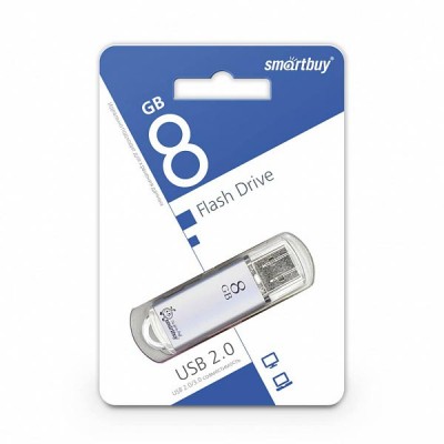 USB Flash SmartBuy 8Gb V-Cut Silver